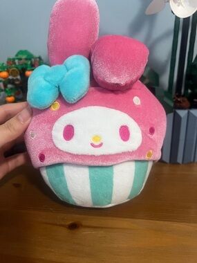 Sanrio Pink and Teal My Melody Cupcake Plush